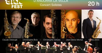 La Fundació ONCA col·labora amb l’Andorra Sax Fest i el primer concert de solistes