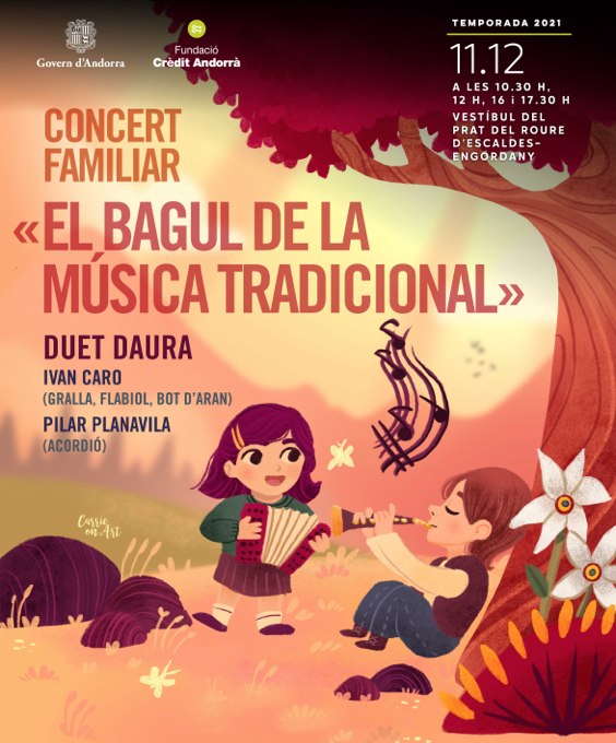 La Funació ONCA cancel·la el concert familiar ‘El bagul de la música tradicional’ del Duet Daura a causa de la situació actual de la pandèmia